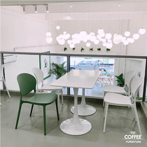 Net red plastic chair Nordic design household dining chair plastic chair economic backrest stool restaurant back chair