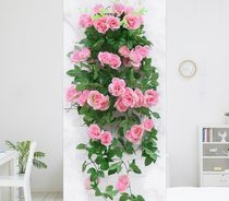 2021 New rose wall hanging flower Vine orchid basket flower balcony home wall decoration