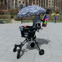 Sliding baby artifact trolley baby light slippery baby foldable children two-way cart baby 0-3 years old