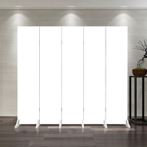 Pure white screen partition wall living room foldable mobile office simple bedroom shelter modern simple home