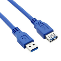 USB3 0 extension extension grade pure copper wire bold type anti-attenuation 1 0 m blue speed 5GB