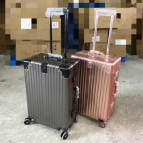 26 inch all aluminum magnesium alloy trolley case thickened aluminum alloy password box all metal luggage 28 inch 34 inch 30 inch 30 inch