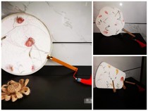 Papyrus fan Ancient style photo blank group fan Palace fan Childrens graffiti DIY summer parent-child kindergarten activities