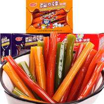 Acid Q Bar fudge fruit flavor brushed sticky tooth sugar toothpick toffee box 65 post nostalgic snacks after 8090
