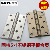 Gute 5 inch 4 bearing 304D stainless steel door hinge hinge single piece price