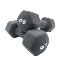 Cast iron dumbbells male environmental protection hexagonal frosted plastic Yalu arm muscle 5kg 8 10KG household fitness equipment
