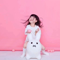 New children Photography Photo-themed Props Mify Rabbit Sitting on a Trojan horse Korean-style minimalist girl Real Scene Decorations