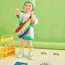 Shadow Building Props Decoration Baby Children Creative Photography Photoshoot Yellow Hand Held Drinks Beer Hand Basket Rackets