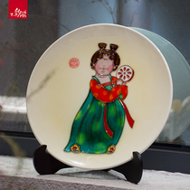 Ceramic cultural and creative products Sancai Tang Palace Night Banquet Edition Female Band Series Home Decoration Gift Gifts Crafts