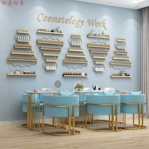 Floor shelf Iron nail shop display stand Desktop storage shelf Nail oil glue household four-layer cosmetics home