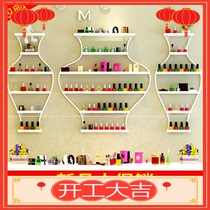 Nail polish shelf Nail art shelf Wall-mounted cosmetics shelf Nail oil glue shelf display rack New