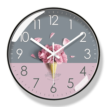 6262 wall clock living room clock simple Nordic fashion home clock Wall watch automatic timing radio clock