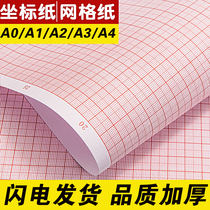 Square paper coordinate paper grid paper student drawing A4 architectural drawing calculation paper Mathematics MiG scale A3A2