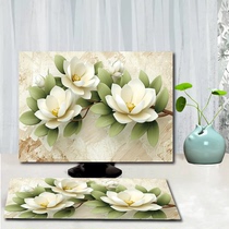 Computer cover dust cover desktop display cover cloth cute fabric cover dust cover portable all-in-one cover sticker