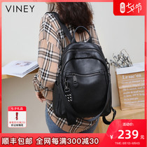 Viney Twin Shoulder Bag Woman 2022 New Tide Large Capacity Genuine Leather Womens Bag Fashion Tide Bag 2021 Backpack