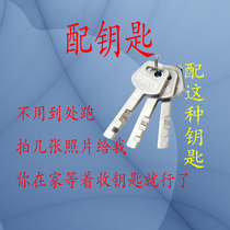 With key for DABAO EXTRA leaf golden lotus lily meter box ring padlock