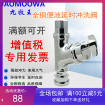All Copper stool Flushing Valve toilet toilet squatting stool delay Flushing Valve old-fashioned knob hand twist Flushing Valve