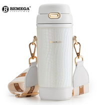 British Bemega thermos cup ladies high face value with straw large capacity portable cute Net red belly water Cup