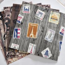 Wood grain 3d three-dimensional wall stickers Vintage self-adhesive wallpaper Restaurant hair clothing shop wall renovation waterproof foam stickers