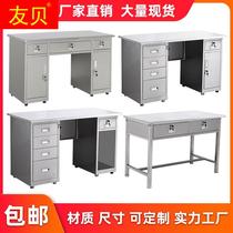304 stainless steel computer writing desk purification workshop work laboratory operating table station table with drawers