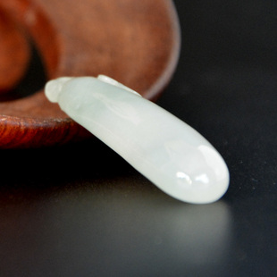 天然缅甸翡翠糯种茄子吊坠冰糯种挂件正品带证书