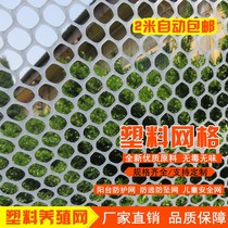 Plastic flat grid protective anti-cat balcony burglar-proof sealing window mesh base plate breeding beekeeper Chicken Duck Fence Small Hole