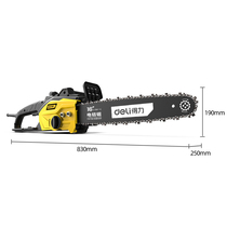 Del gasoline saw small household single-hand tree cutting machine imported light 12-inch bamboo saw Wood saw according
