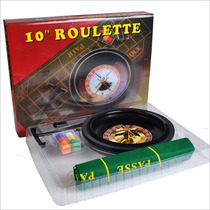 10-inch roulette game set with turntable chips tablecloth code bead