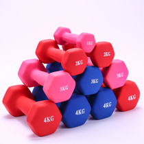 Frosted color small dumbbell 1kg2 3 4 2 5kg thin arm lady jumping exercise fitness yoga odorless home