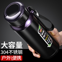 W large capacity thermos cup 304 stainless steel construction water cup men 1000ml portable filter outdoor cup Sports