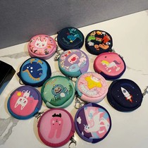 Children Mini small purse Kindergarten male and female baby cute cartoon coin bag containing key ear machine line bag