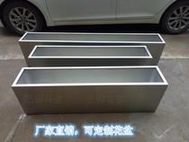 Outdoor 304 stainless steel flowerpot flower box combination metal flowerbed partition custom square Flower Pool long Square