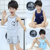 Child Clothing Vest Children Sports Baby Boy Slim Fit Boy Summer Clothing CUHK Cotton Pieces Summer Two Sets No Suits