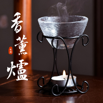 Romantic art aromatherapy stove Wrought iron essential oil lamp Beauty salon club Bedroom home incense diffuser Candle heating