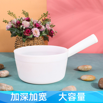 Household kitchen white water spoon plastic thickened baby bath shampoo resistance multi-purpose commercial large water scoop