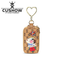 Card Show small crowddesign printed cow leather key bag 2021 new genuine leather multipurpose key containing universal car key