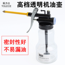 Tuolix high-grade transparent oil kettle drop resistance 250ml capacity plastic hose copper tip nozzle oiler