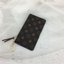 Customize the new ultra-thin card bag Women long Zip Zero Money Bag Multi-Position Card Bag Minimalist Retro Key Phone Bag
