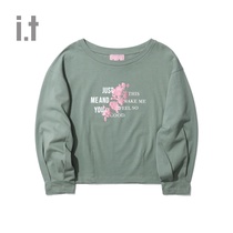 it b+ab women's long-sleeved top autumn casual fashion personality tailoring printing 9F0503JD