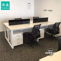 Chengdu office furniture staff desk screen work desk office table and chair combination staff desk card holder