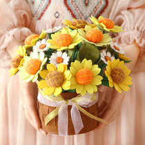 Non-woven paste dry bouquet Teachers Day Childrens handmade diy material package school creative handicraft class