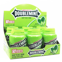 Green Arrow chewing gum bottle 64g*6 bottles (384g)whole box of cool mint candy snack gift fresh breath
