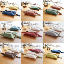 Pure color purple fabric tissue paper towel box cover Creative cotton and linen napkin cover living room bedroom