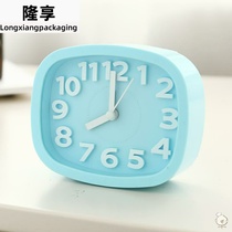 Mini European desktop small clock cute home electronic student table bedside living room small alarm clock battery