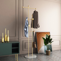 Nordic Net red bedroom floor hanging hanger coat rack light luxury household ins iron marble simple modern