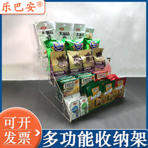 Convenience store display stand supermarket bar snack shelf Net red ins Wind cash register desk front small shelf desktop style