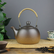 Cough pottery cooking teapot household lifting beam electric pottery stove charcoal stove kung fu tea black tea boiling water boiled tea outdoor gas open fire