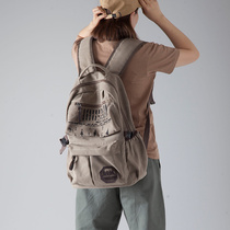 Shoulder bags for men and women Korean casual canvas backpack large capacity travel bag sports bag middle school students schoolbag computer bag