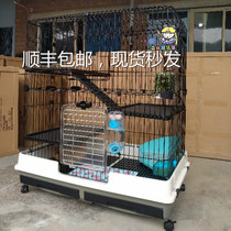 riyoka anti-spray urine Luxurious Drawer Rabbit Cage 100cm Guinea Pigs Mink Cage Drawers Anti-Spray Urine 80cm Ripal Rabbit Cage