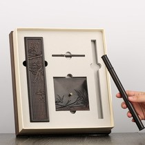 Brand Ebony indoor creative sandalwood stove ornaments mahogany home car line incense box agarwood cut incense way tea